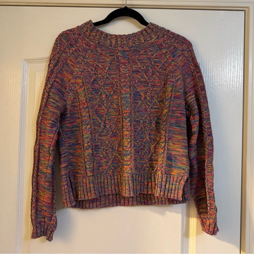 GAP Women's Multicolor Crew Neck Sweater
